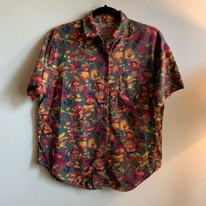 Vintage tropical button up